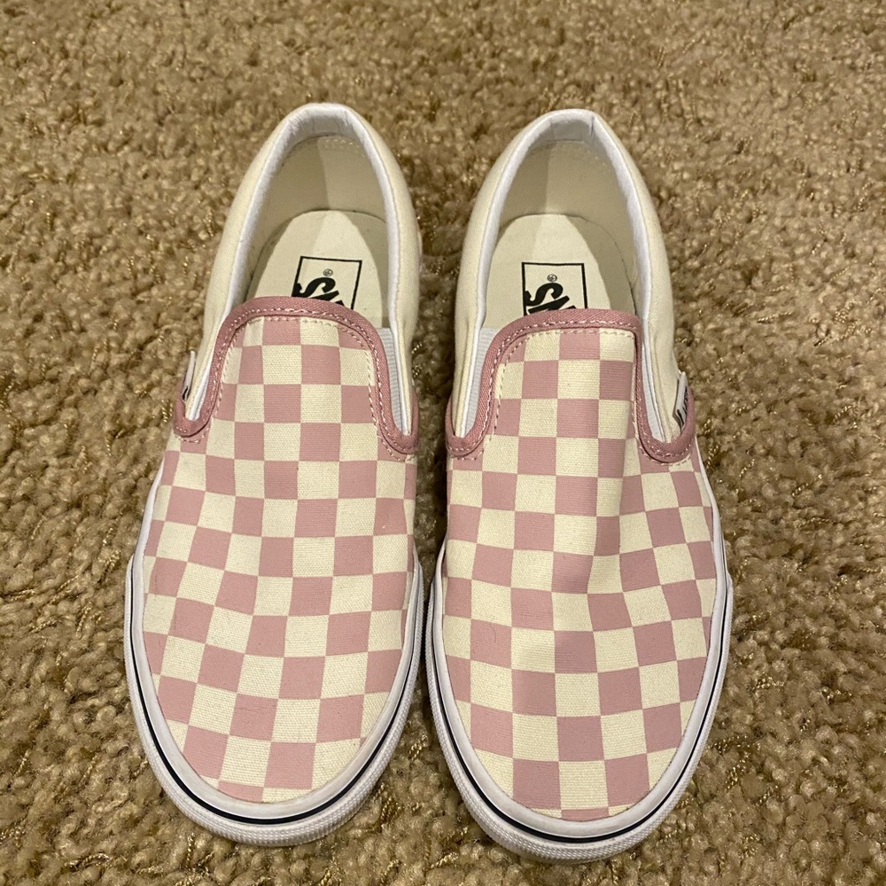 Pink Checker Vans